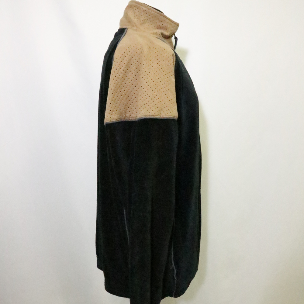 VTG ADOLFO Sport Color Block Velour Zip Jacket - Picture 3 of 7